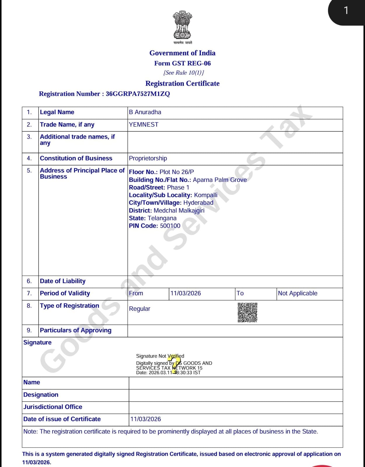 GST Registered